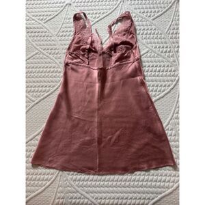 Victoria's Secret Silk Slip Dress/ Chemise, XS. Mauve